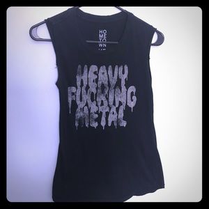 Heavy f****ing Metal muscle tee